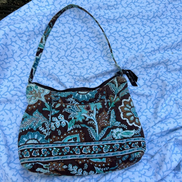 Vintage Vera Bradley “Java Blue” pattern, slouchy shoulder bag - Picture 2 of 7